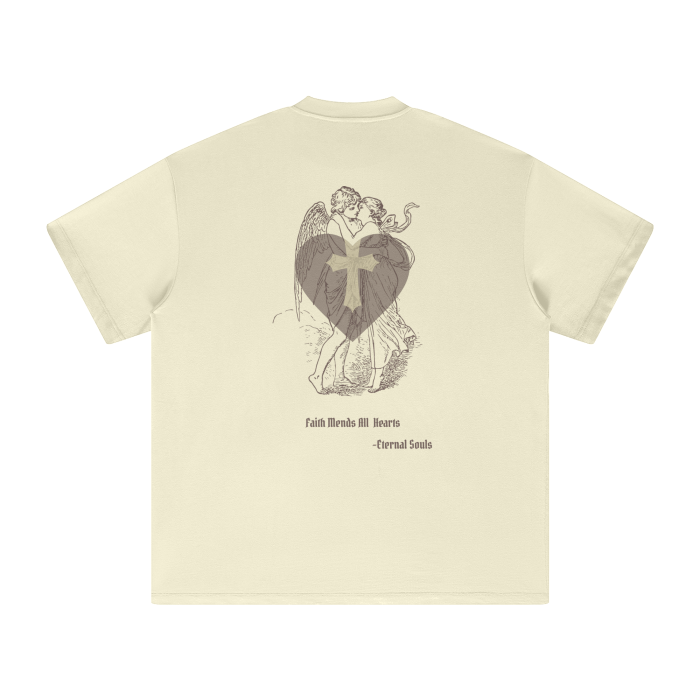 Streetwear Unisex Heavyweight Earth Tone Loose Fit FOG T-Shirt